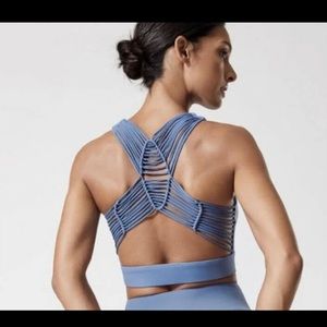 Carbon38 Blue Strappy Sports Bra
